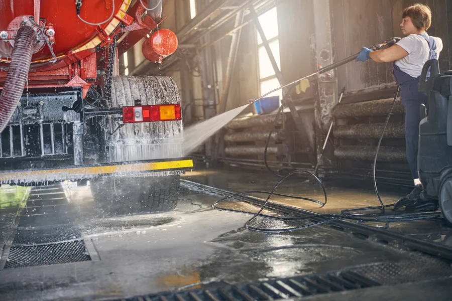 Equipamento de hidrojateamento industrial para desentupimento comercial